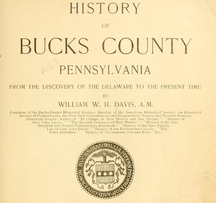 BookCoverHistoryBucksCounty 1683CountySeal